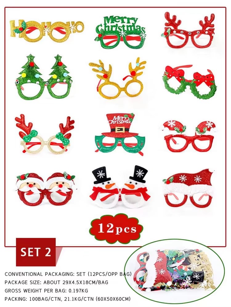 Colección de gafas navideñas de fantasía · referencia de imagen 5