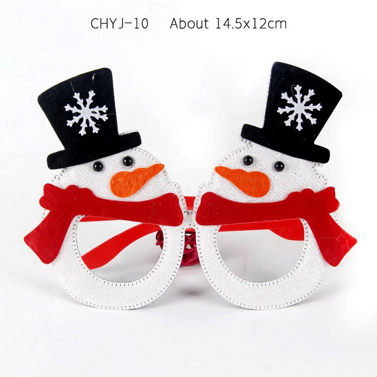Assorted Glitter Christmas Glasses 5