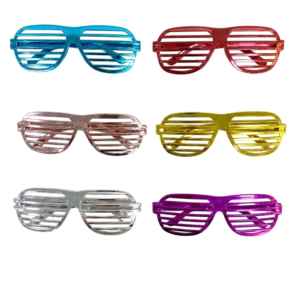 Coloured Shutter Party Glasses · image reference 1