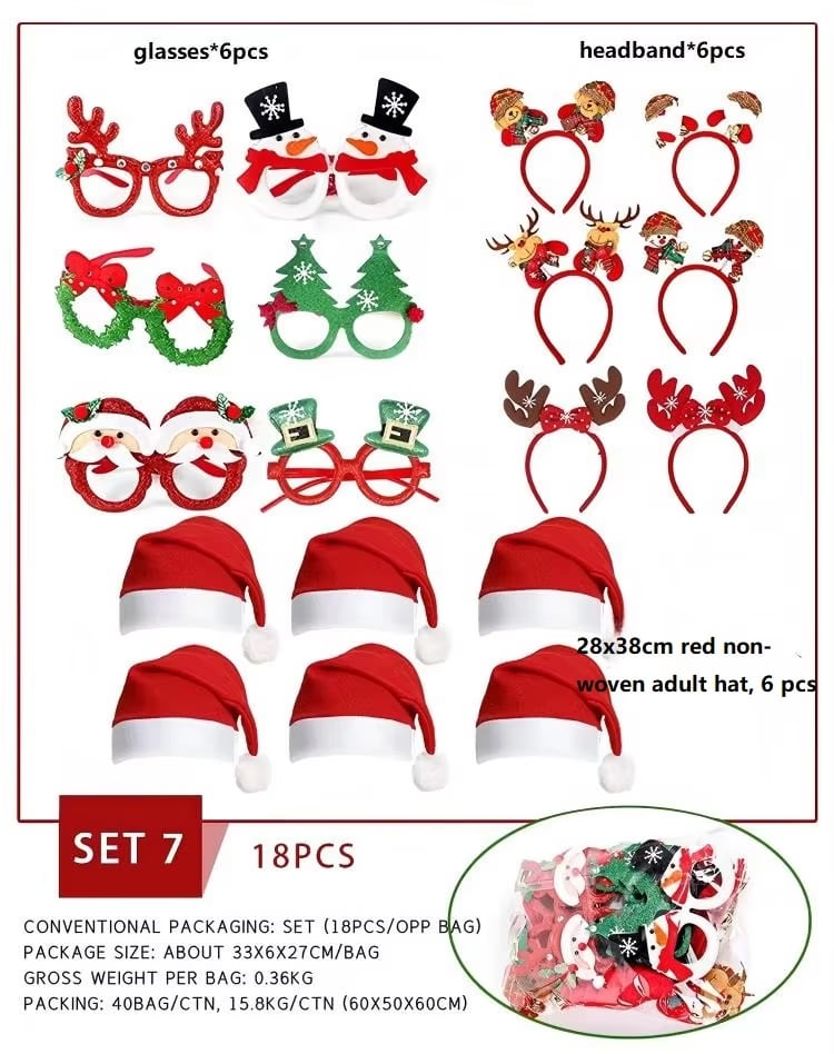 Colección de gafas navideñas de fantasía · referencia de imagen 2