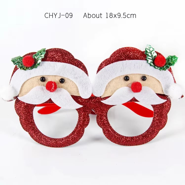 Santa, Reindeer & Snowman Glasses · image reference 1