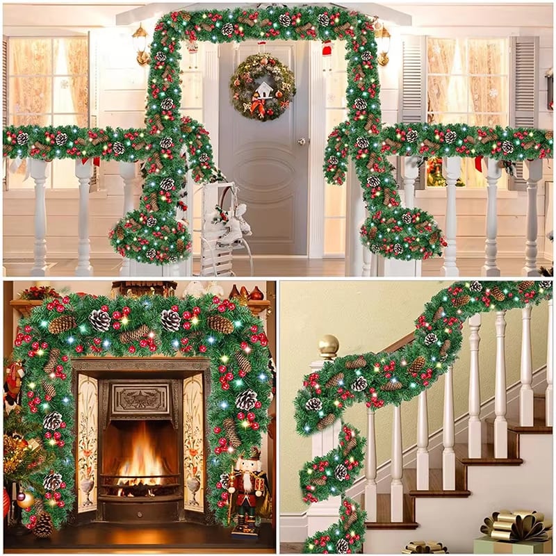 Light-Up Wreath & Garland Collection · image reference 16