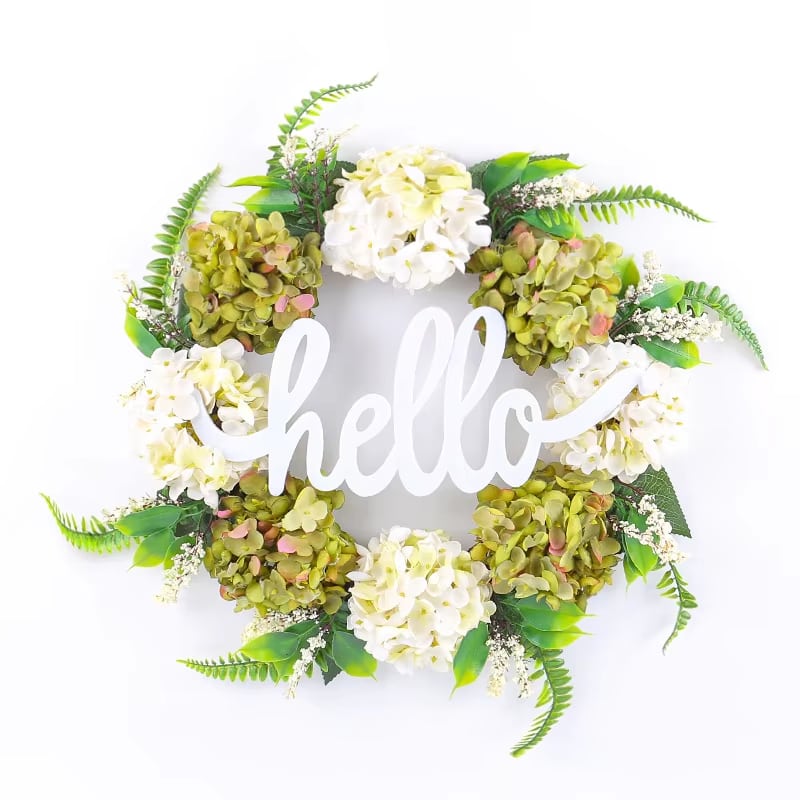 Floral Hello Door Wreath · image reference 5