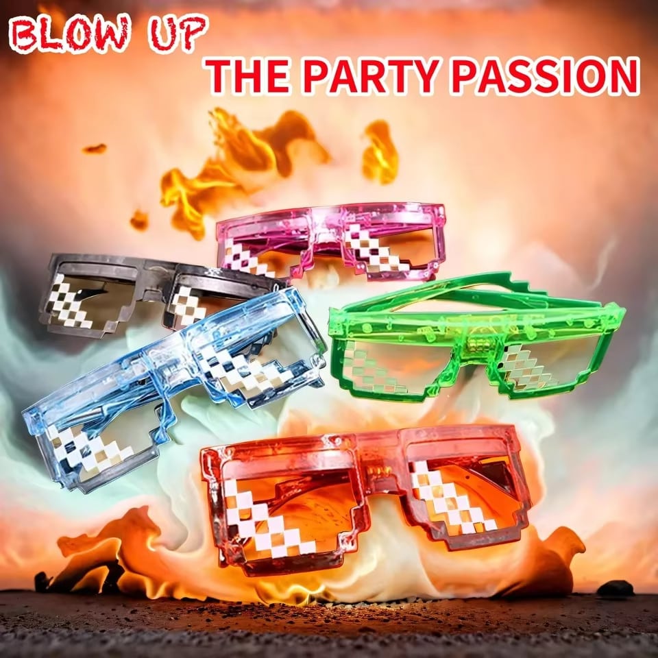 Pixel Mosaic LED Glasses · image reference 4