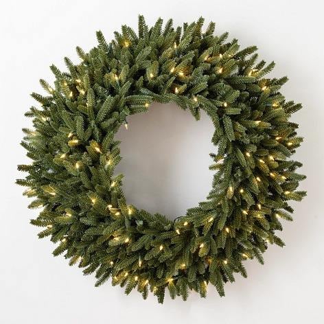 Pre-Lit Green Christmas Wreath 3
