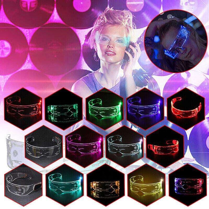 Cyberpunk Light-Up Visor Glasses 5