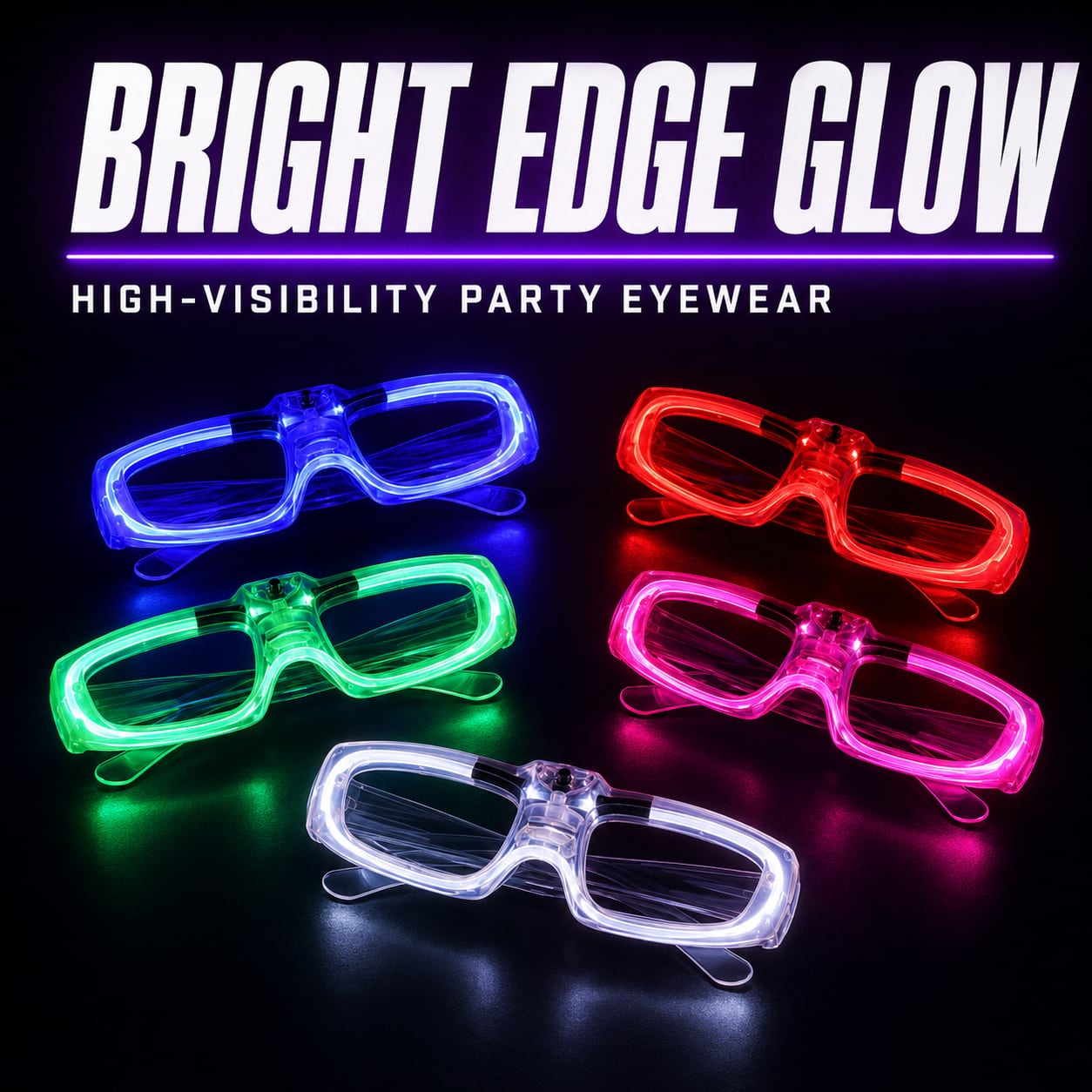 Gafas LED cuadradas de fiesta 2