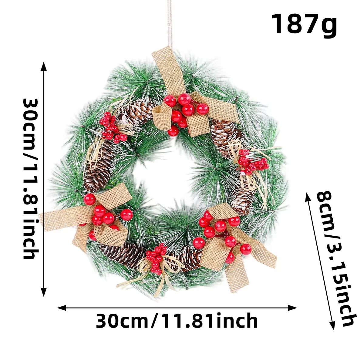 Pine-Style Christmas Wreath Collection · image reference 3