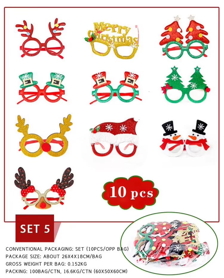 Gafas navideñas con purpurina · referencia de imagen 6