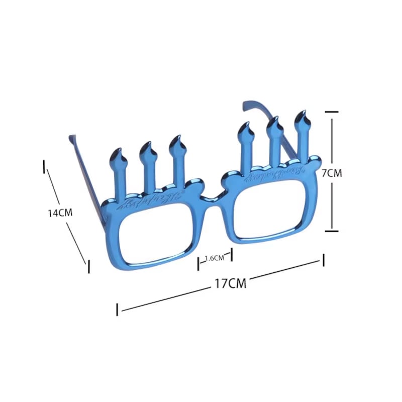 Birthday Candle Frame Glasses · image reference 6