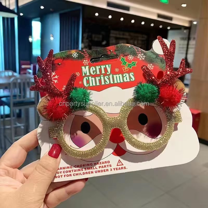 Santa & Christmas Tree Party Glasses · image reference 8