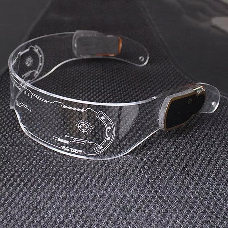 Cyberpunk Light-Up Visor Glasses · image reference 8