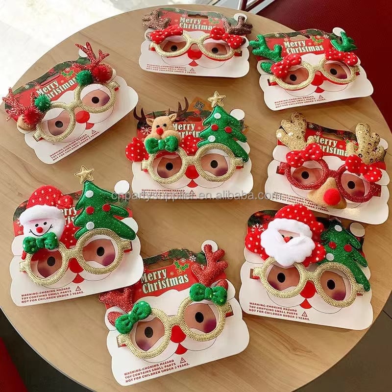 Santa & Christmas Tree Party Glasses · image reference 1