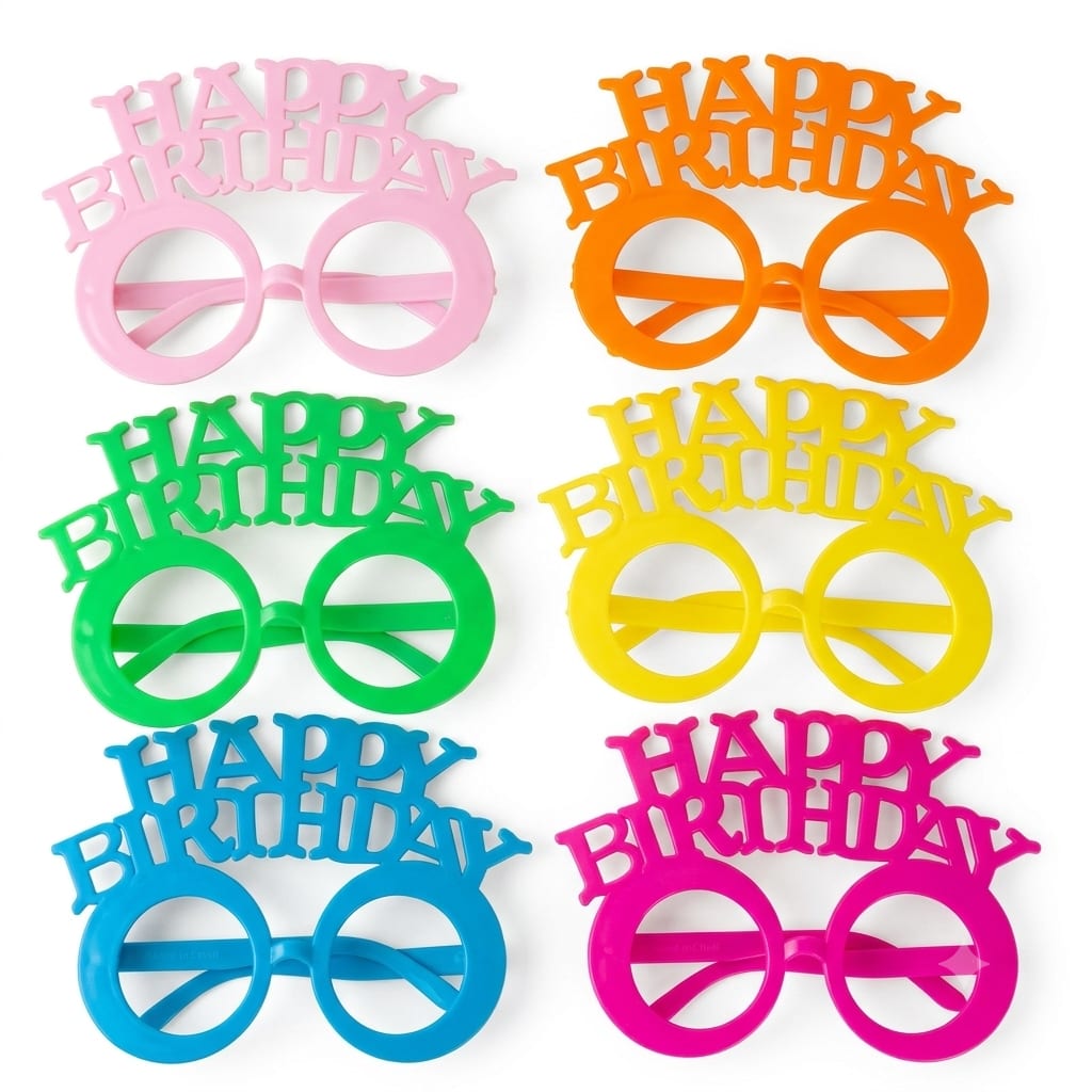Gafas HAPPY BIRTHDAY de colores