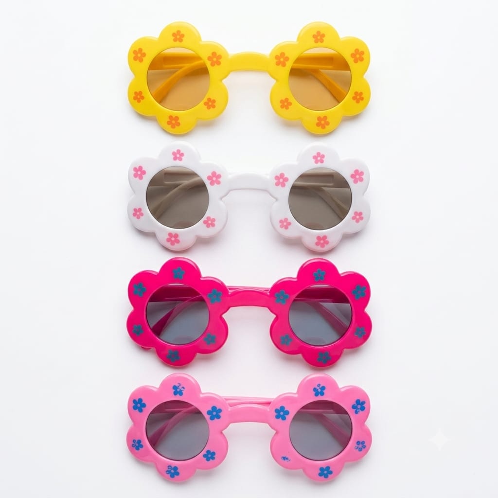 Gafas de sol con forma de flor