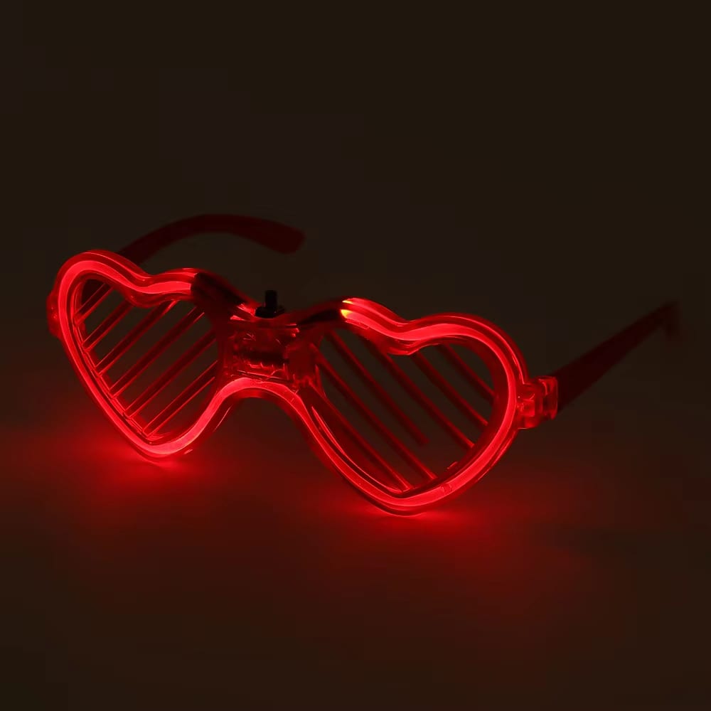 Gafas de sol LED en corazón
